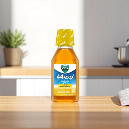 Vick 44 Exp (Guaifenesina) Jarabe Sabor Miel 120 ml