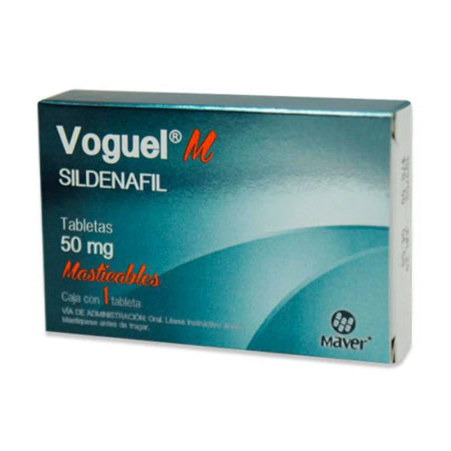 Voguel M (Sildenafil) 50 mg Caja con 1 Tableta Masticable