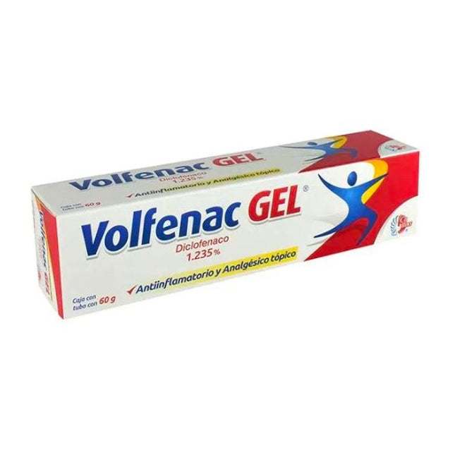 Volfenac Gel (Diclofenaco) 1.235% Caja con Tubo con 60 g