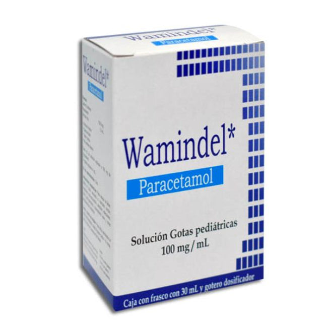 Wamindel (Paracetamol) 100mg/ml Solución Pediátrica Frasco con 30 ml