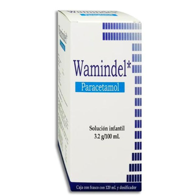 Wamindel (Paracetamol) 3.2 g/100 ml Solución Infantil Frasco con 120 ml