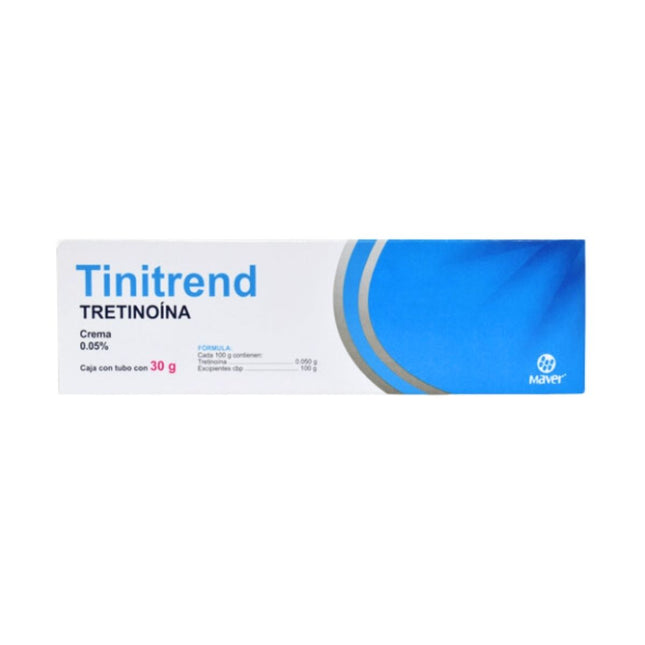 Tinitrend (Tretinoína) Crema 0.05% Tubo con 30 g