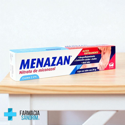 Nitrato de miconazol Menazan crema 2.0% tubo de 20g Biomep