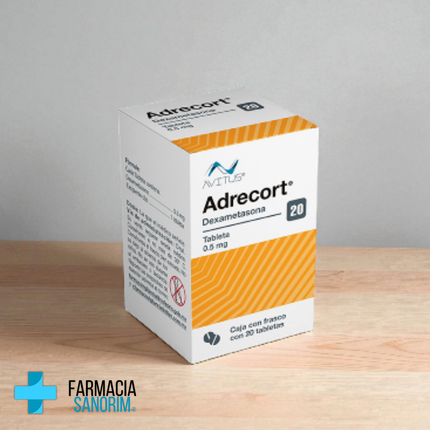 Dexametasona 0.5 mg 20 Tabletas Aderecort Avitus