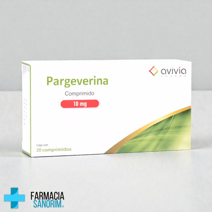Pargeverina 10 mg Caja con 20 Comprimidos