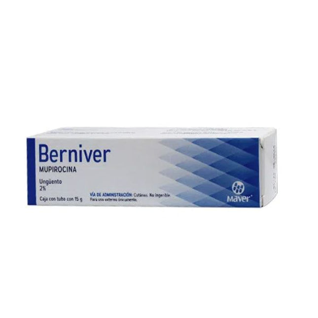 Berniver (Mupirocina) Unguento 2.0% Caja Tubo Con 15 g