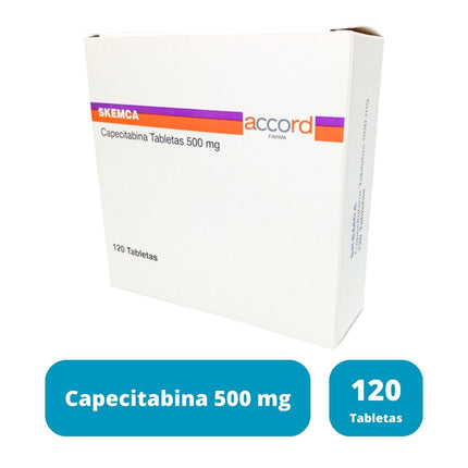 Skemca (Capecitabina) 500 mg Caja con 120 Tabletas Accord Farma