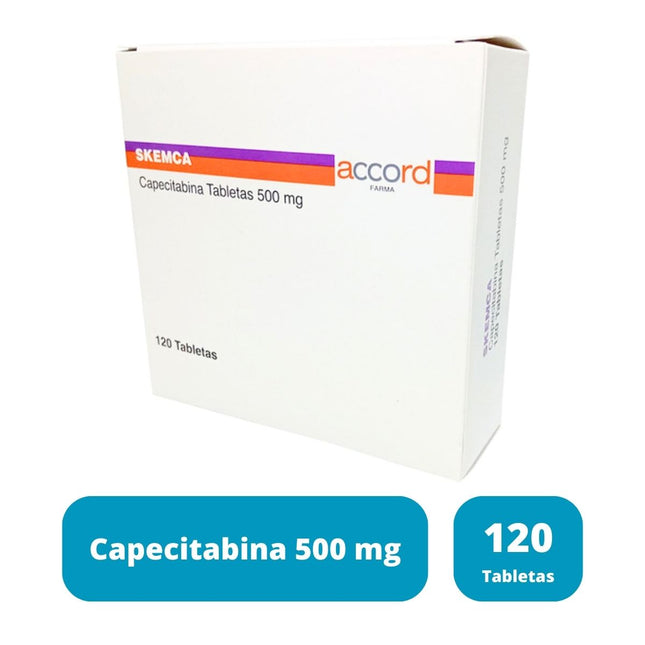 Skemca (Capecitabina) 500 mg Caja con 120 Tabletas Accord Farma