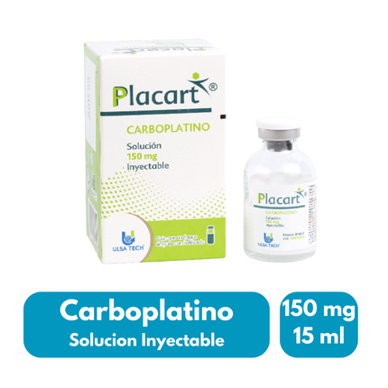 Carboplatino 150mg/15ml Placart Caja con Frasco Ámpula Inyectable