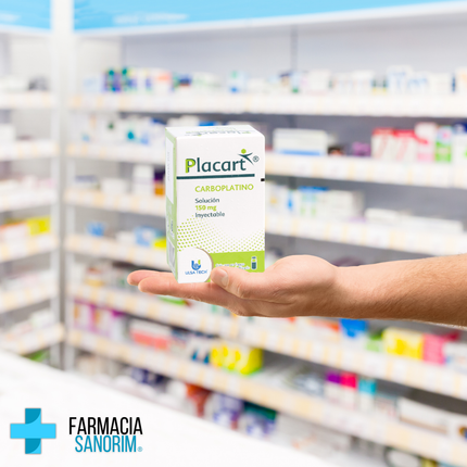 Carboplatino 150mg/15ml Placart Caja con Frasco Ámpula Inyectable