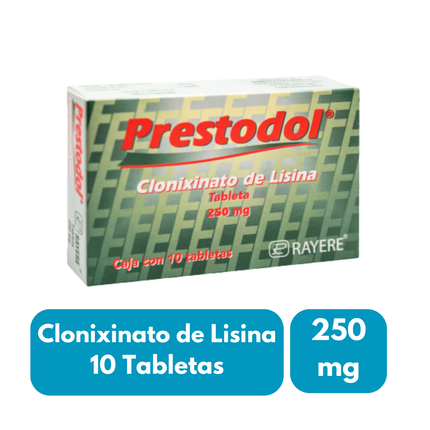 Clonixinato de Lisina Prestodol 250 mg 10 Tabletas Rayere