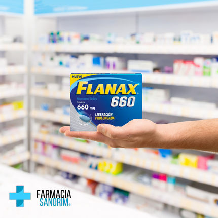 Flanax Naproxeno Sódico 660 mg Liberación Prolongada 8 Tabletas Bayer