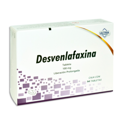 Desvenlafaxina 100 mg Caja con 14 Tabletas Liberación Prolongada Ultra Laboratorios