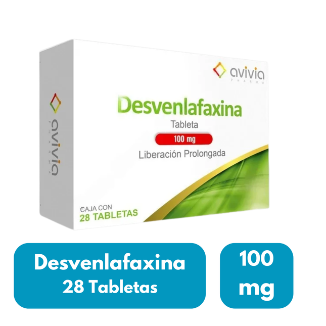 Desvenlafaxina 100 mg Liberación Prolongada Caja C/28 tabletas Avivia