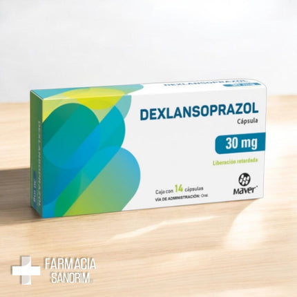 Dexlansoprazol 30 Mg Liberación Retardada Caja con 14 Cápsulas