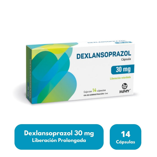 Dexlansoprazol 30 Mg Liberación Retardada Caja con 14 Cápsulas