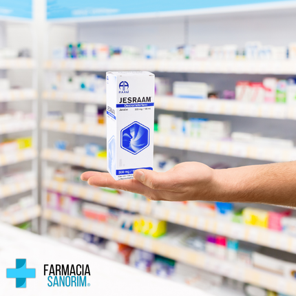 Jesraam Dextrometorfano 300 mg Jarabe Frasco con 120 mL RAAM