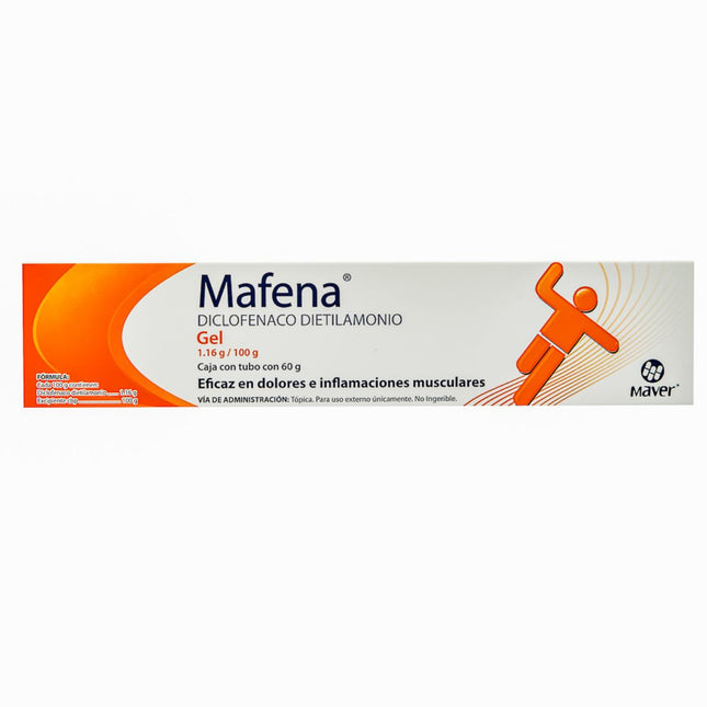 Mafena Diclofenaco Caja con Tubo con  Gel 60 g