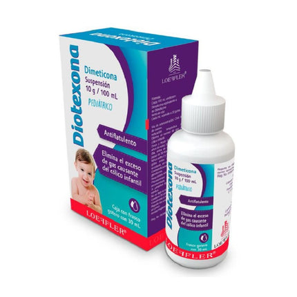 Diotexona Dimeticona Suspensión Pediátrica 10 g/ 100 mL Frasco Gotero 30 mL
