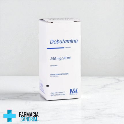 Dobutamina Solución Inyectable 250mg/20ml 1 Frasco PiSA