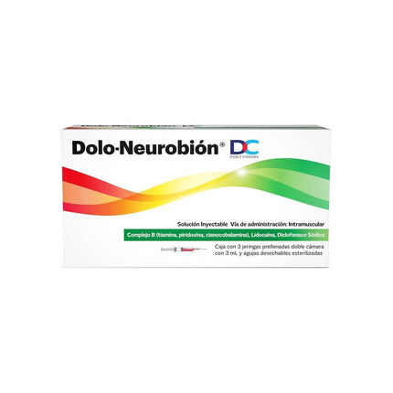 Dolo-Neurobion DC Solucion Inyectable Caja con 3 Jeringas Prellenadas