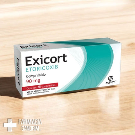 Exicort (Etoricoxib) 90 mg Caja con 28 Comprimidos