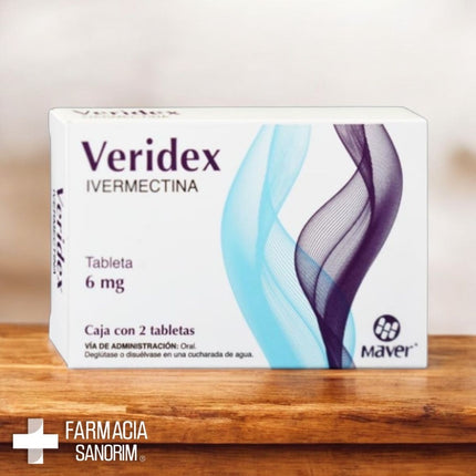 Veridex (Ivermectina) 6 mg Caja con 2 Tabletas