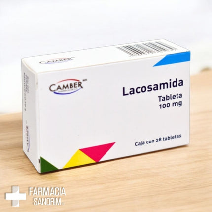 Lacosamida 100 mg Caja con 28 Tabletas Camber Pharma