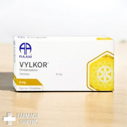 Vylkor (Ondansetron) 8 mg Caja con 10 Tabletas