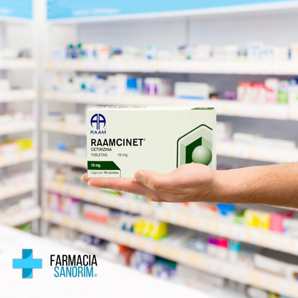 Cetirizina 10 mg 10 Tabletas RAAM