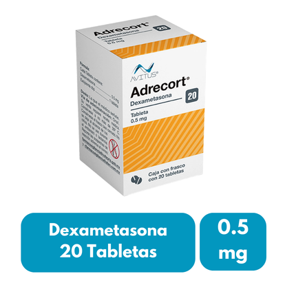 Dexametasona 0.5 mg 20 Tabletas Aderecort Avitus