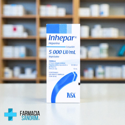 Heparina 5000 UI/mL Inyectable Frasco con 10ml PiSA