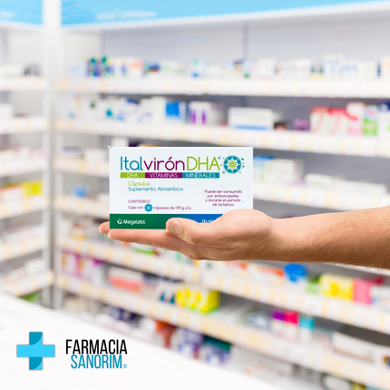 Italvirón DHA Suplemento Alim 1.9 gr Caja con 30 Cápsulas