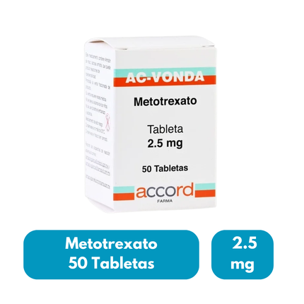 AC VONDA Metotrexato 2.5mg 50 Tabletas