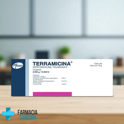 Oxitetraciclina/Polimixina B Terramicina 0.005g/10 000U Tubo con 10g Pfizer