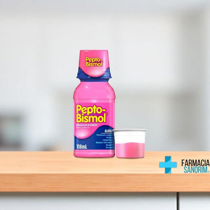 Pepto-Bismol Plus Suspensión Sabor Original, frasco 118 ml.