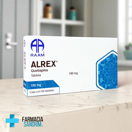 Quetiapina 100 mg 60 Taletas Alrex Laboratorio RAAM