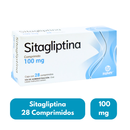 Sitaglitina 100 Mg 28 Comprimidos Maver Laboratorios