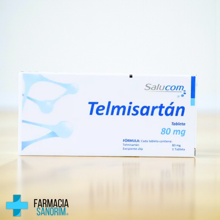 Telmisartan 80 mg 28 Tabletas Salucom PiSA