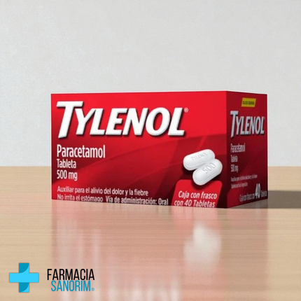 Paracetamol 500mg Tylenol 40 Tabletas