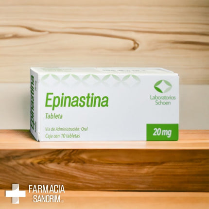 Epinastina 20 mg Caja con 10 Tabletas Laboratorios Schoen