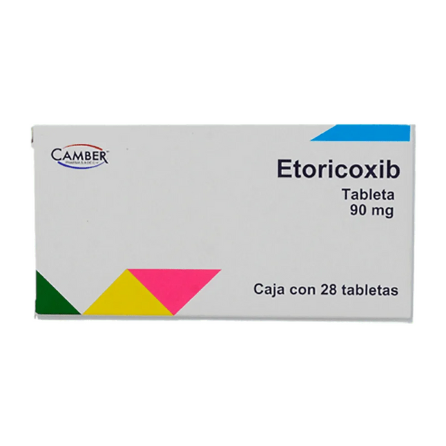 Etoricoxib 90 mg Caja con 28 Tabletas