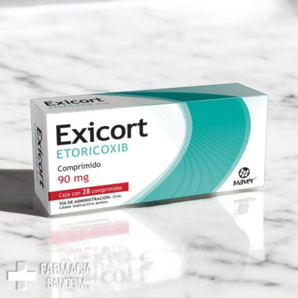 Exicort (Etoricoxib) 90 mg Caja con 28 Comprimidos