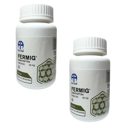 Fermig (Sumatriptan) 50 mg Caja con 20 Tabletas