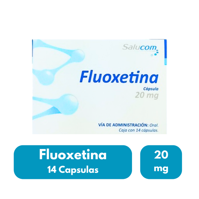 Fluoxetina 20 mg 14 Capsulas Salucom PiSA