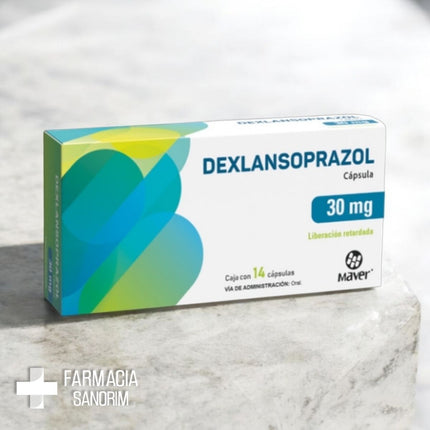 Dexlansoprazol 30 Mg Liberación Retardada Caja con 14 Cápsulas