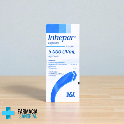 Heparina 5000 UI/mL Inyectable Frasco con 10ml PiSA
