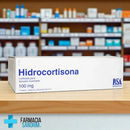 Hidrocortisona 100mg Caja con 50 Ampolletas con 2ml PiSA