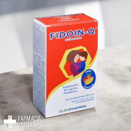 Fidoin Q  Ibuprofeno Suspensión Infantil  120 mL Sabor Tutti Fruti