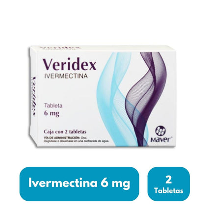 Veridex (Ivermectina) 6 mg Caja con 2 Tabletas